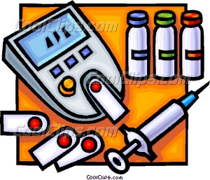 Needle And Blood Test Vector Clip Art