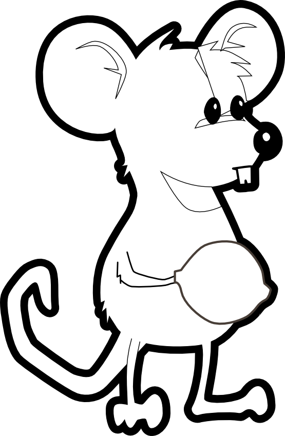 Nine Clipart Black And White Mouse Black White Line Art Coloring Book    