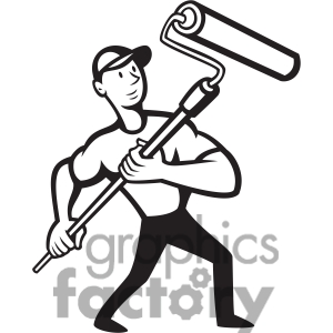 Paint Can Clipart Black And White Black And White Handman Paint
