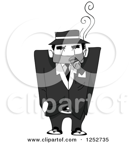 Royalty Free  Rf  Illustrations   Clipart Of Gangsters  1