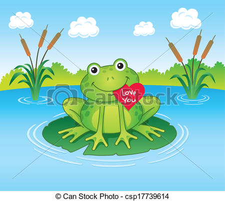 Stock Illustration   Valentine S Day Frog   Stock Illustration