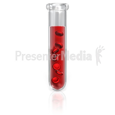Test Tube Blood Cells   Presentation Clipart   Great Clipart For