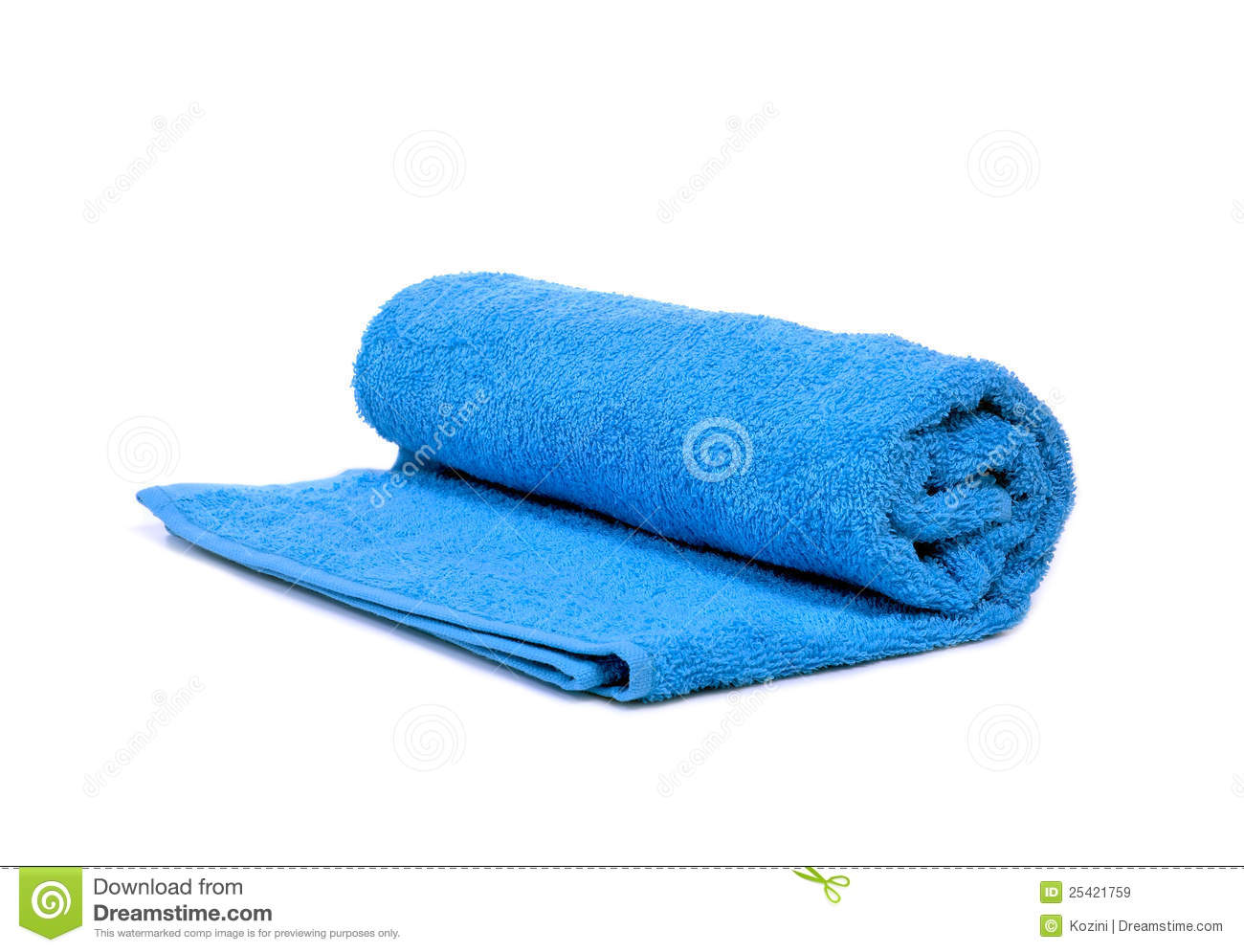 Blue Towel Rolled Up Royalty Free Stock Images   Image  25421759