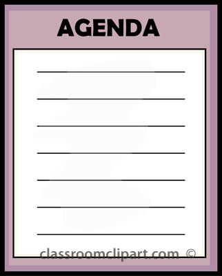 Business   Check List Daily Agenda   Classroom Clipart