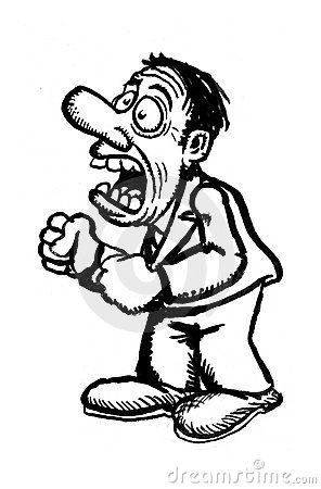 Cartoon Man Screaming Stock Photos   Image  12440093