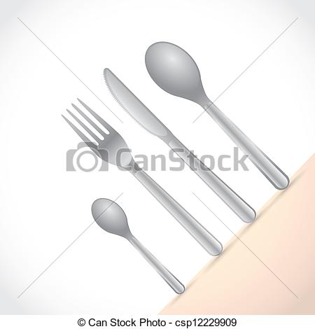 Cutlery Dishes Coffee Spoon Spoon Knife And Fork   Csp12229909