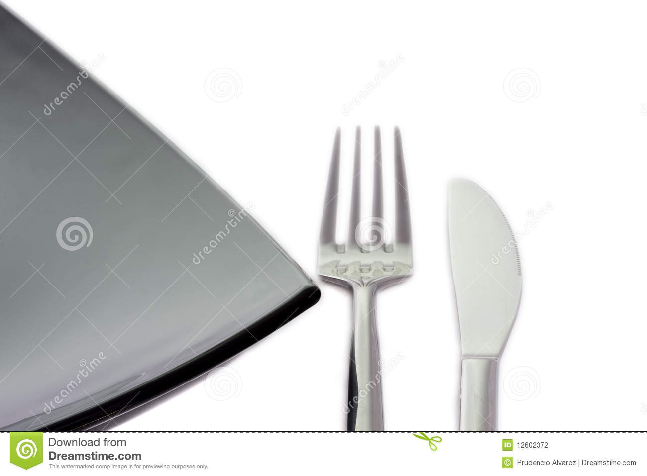 Dishes Cutlery And Knife Stock Photography   Image  12602372