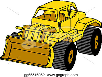 Drawing   Snow Plough Clearing  Clipart Drawing Gg65816052