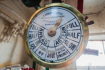 Engine Room Operation Gauge Commands Editorial Photography   Image