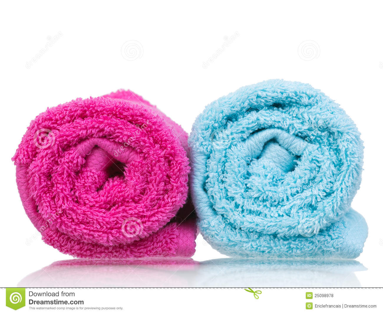 Fresh Towel Pair Rolled Up Closeup Royalty Free Stock Photos   Image    