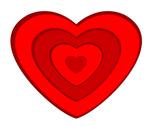 Red Valentine Heart Design   Royalty Free Christian Clip Art