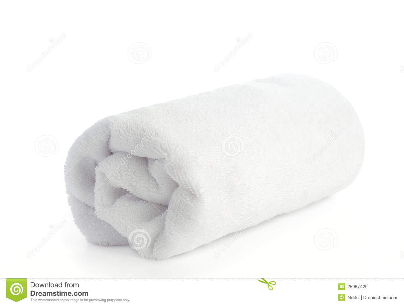 Rolled Up White Beach Towel Royalty Free Stock Images   Image    