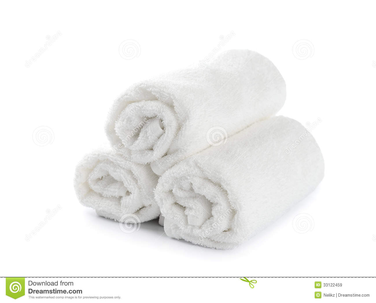 Rolled Up White Beach Towel Royalty Free Stock Images   Image    