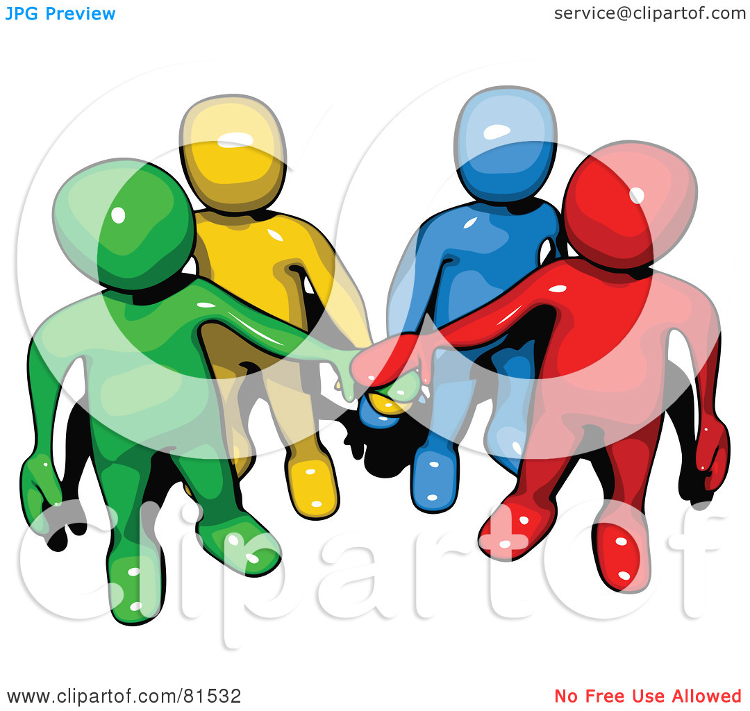 Working Together Clipart Royalty Free Rf Clipart Illustration Of A