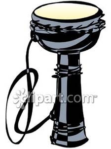 African Djembe Drum   Royalty Free Clipart Picture