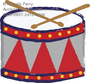 Clip Art Illustration Of A Child S Drum