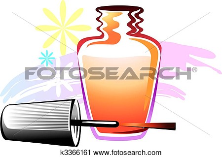 Clipart Of Nail Polish K3366161 Search Illustration Murals Clipart