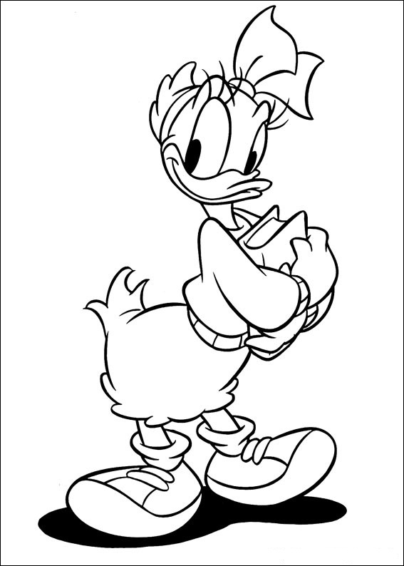 Daisy Duck Template Daisy Duck Coloring Pages
