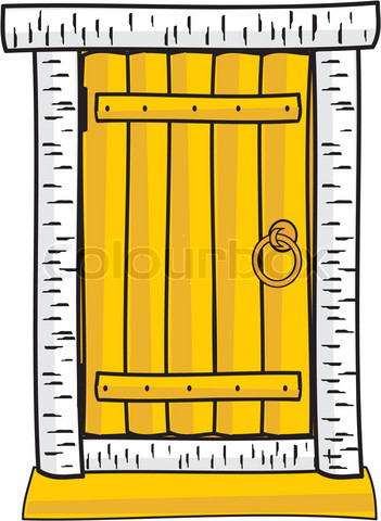 Door Clip Art 2065956 470386 Wooden Door Isolated Cartoon Style Clip
