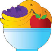Fruit Bowl   Clipart Graphic