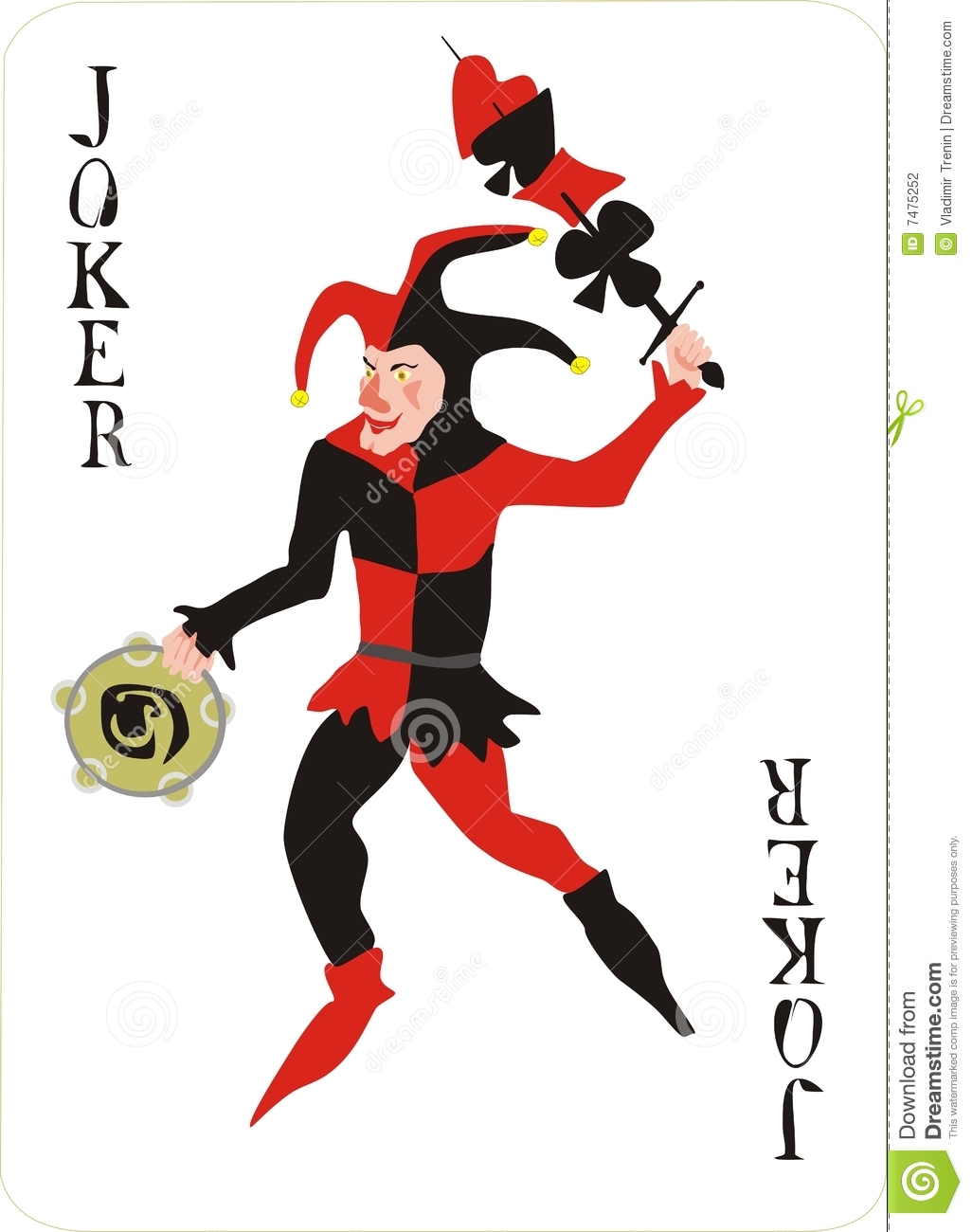 Joker With Poker Aces Cards  Vector Eps File 