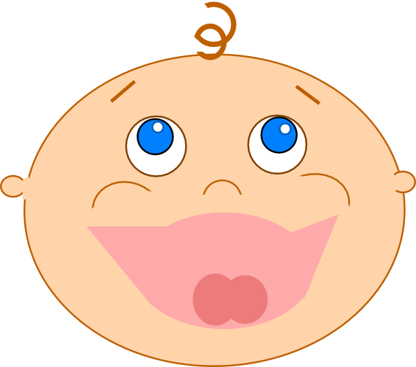 Laughing Baby Clip Art At Clker Com   Vector Clip Art Online Royalty