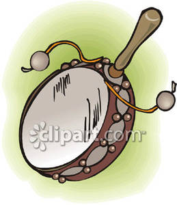 Peruvian Hand Drum   Royalty Free Clipart Picture