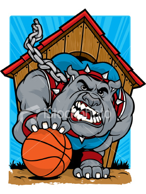 Pin Bulldog With Basketball Clipart Graphic On Pinterest