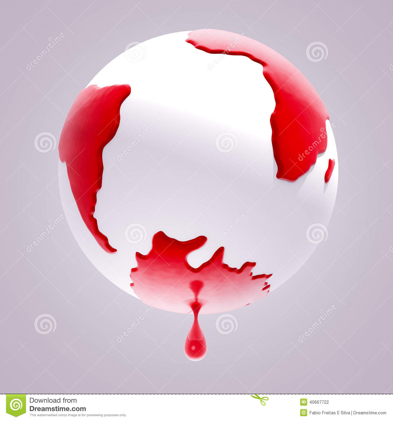 Planet Earth Bleeding Stock Illustration   Image  40667722