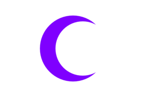 Purple Crescent Clip Art At Clker Com   Vector Clip Art Online    