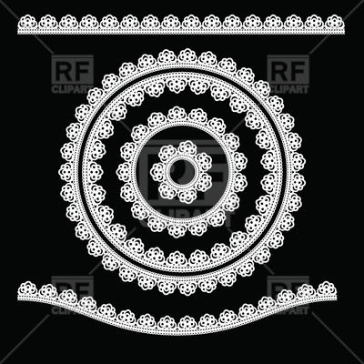     Round Lace Frame 8064 Download Royalty Free Vector Clipart  Eps