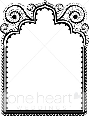 Rustic Lace Frame Clipart