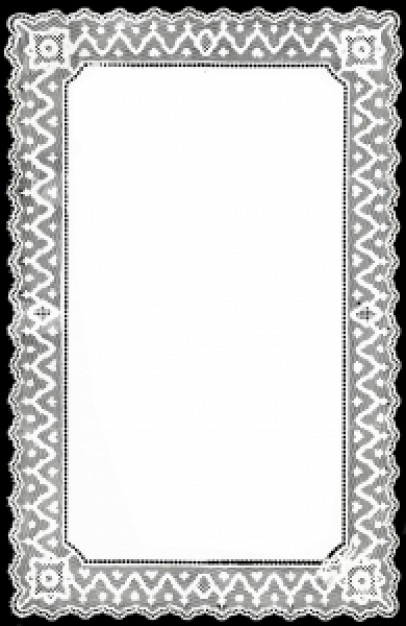 Rustic Lace Frame Clipart