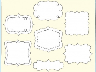 Scalloped Frame Clipart By Fancy Dog Studio