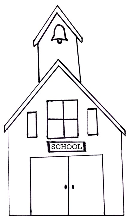 Schoolhouse Outline School House