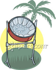 Turtle Shell Drum   Royalty Free Clipart Picture