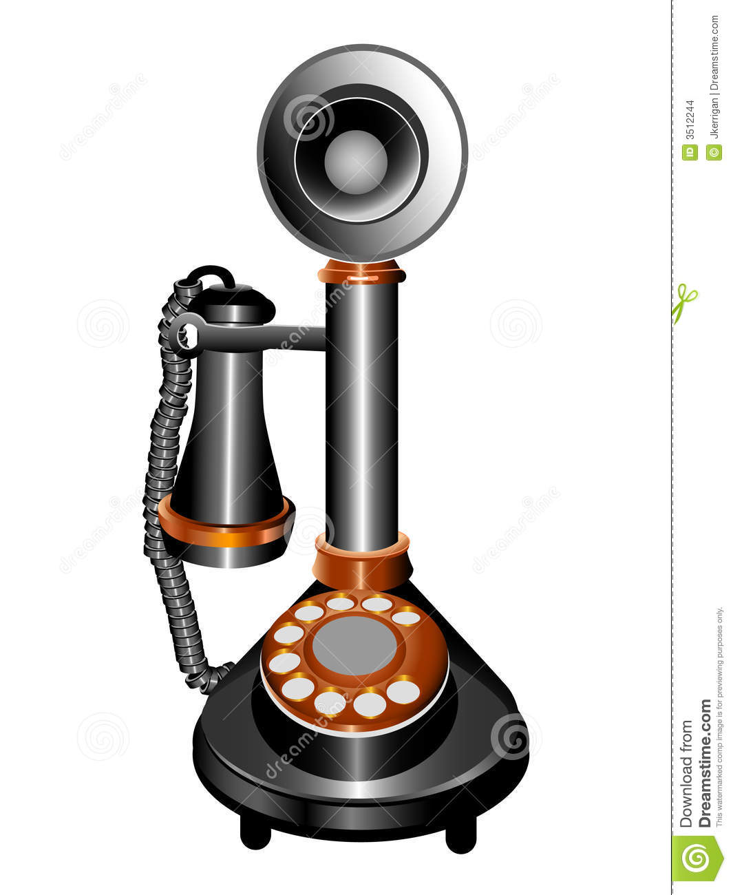 Antique Phone Stock Images   Image  3512244