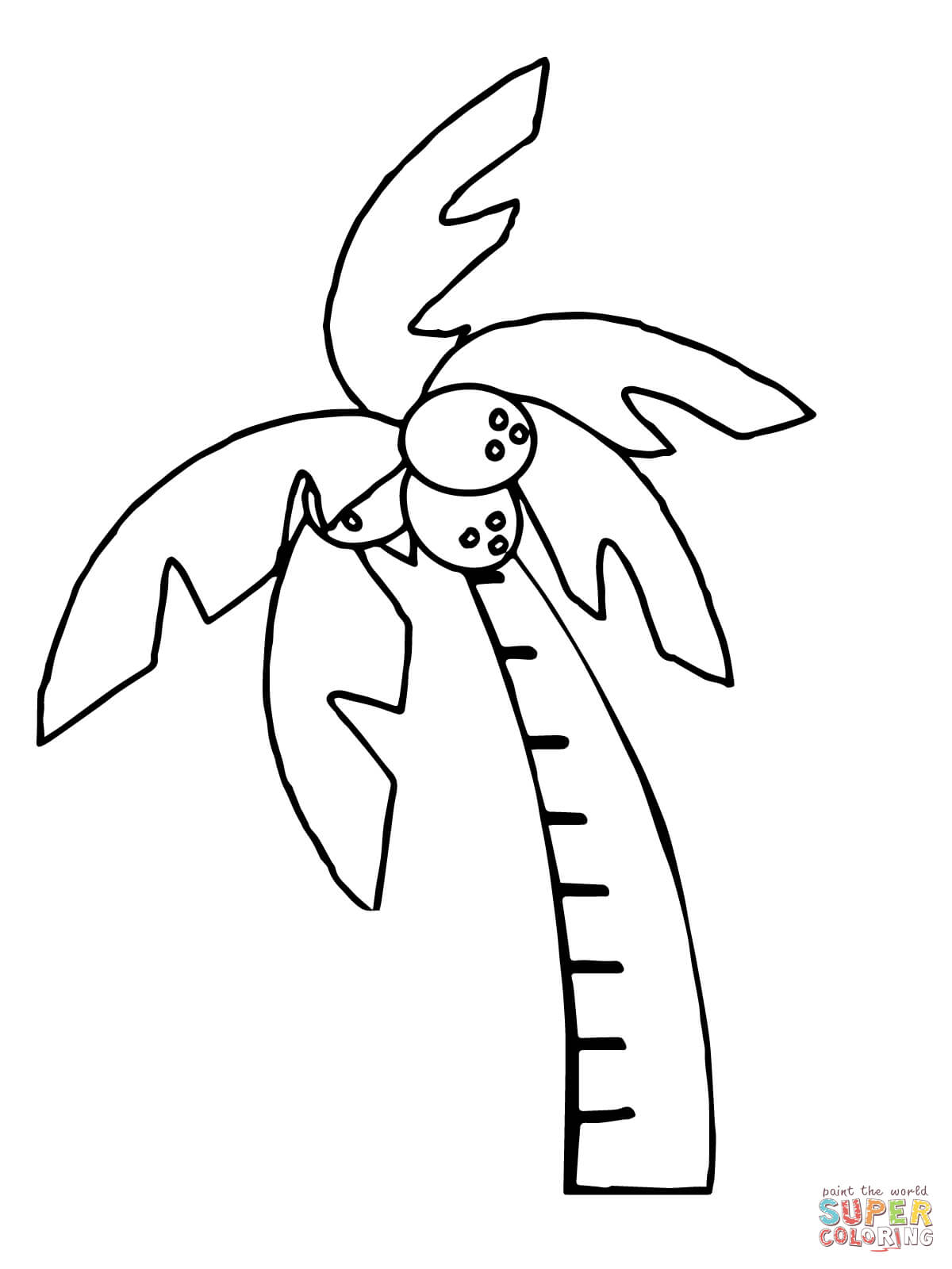     Boom Boom Palm Tree Coloring Page   Free Printable Coloring Pages