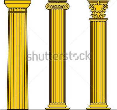 Buildings   Landmarks   Vector Doric Ionic   Corinthian Columns