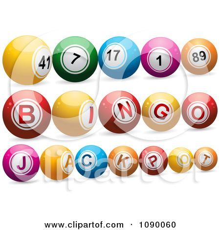 Clipart 3d Lottery Bingo And Jackpot Balls   Royalty Free Vector