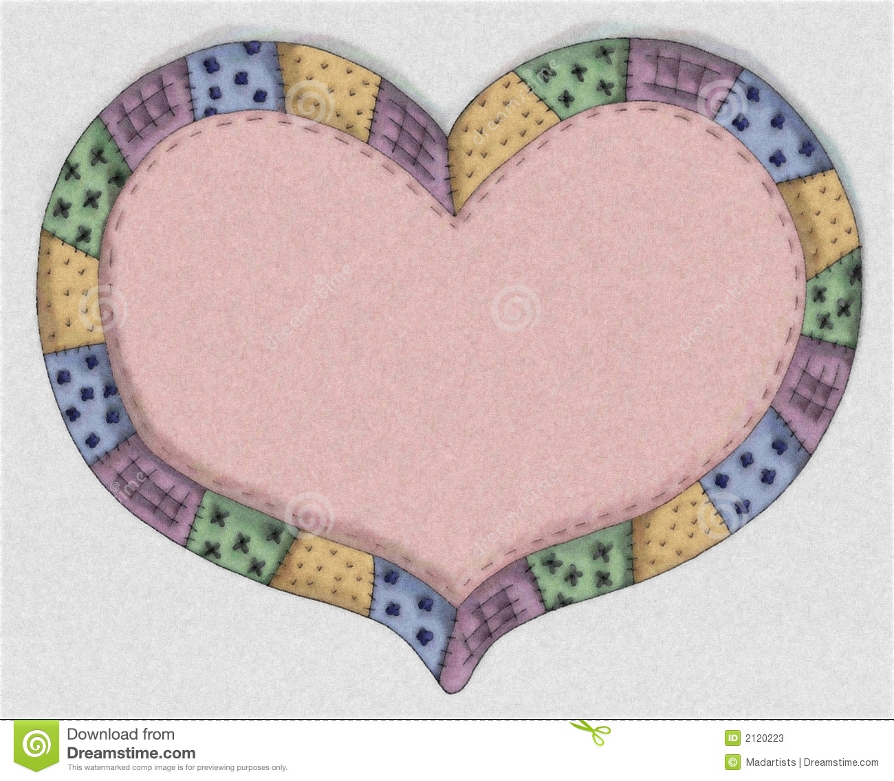 Country Heart Clipart A Pink Country Heart Quilt