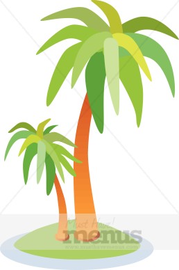 Desert Island Palm Clipart