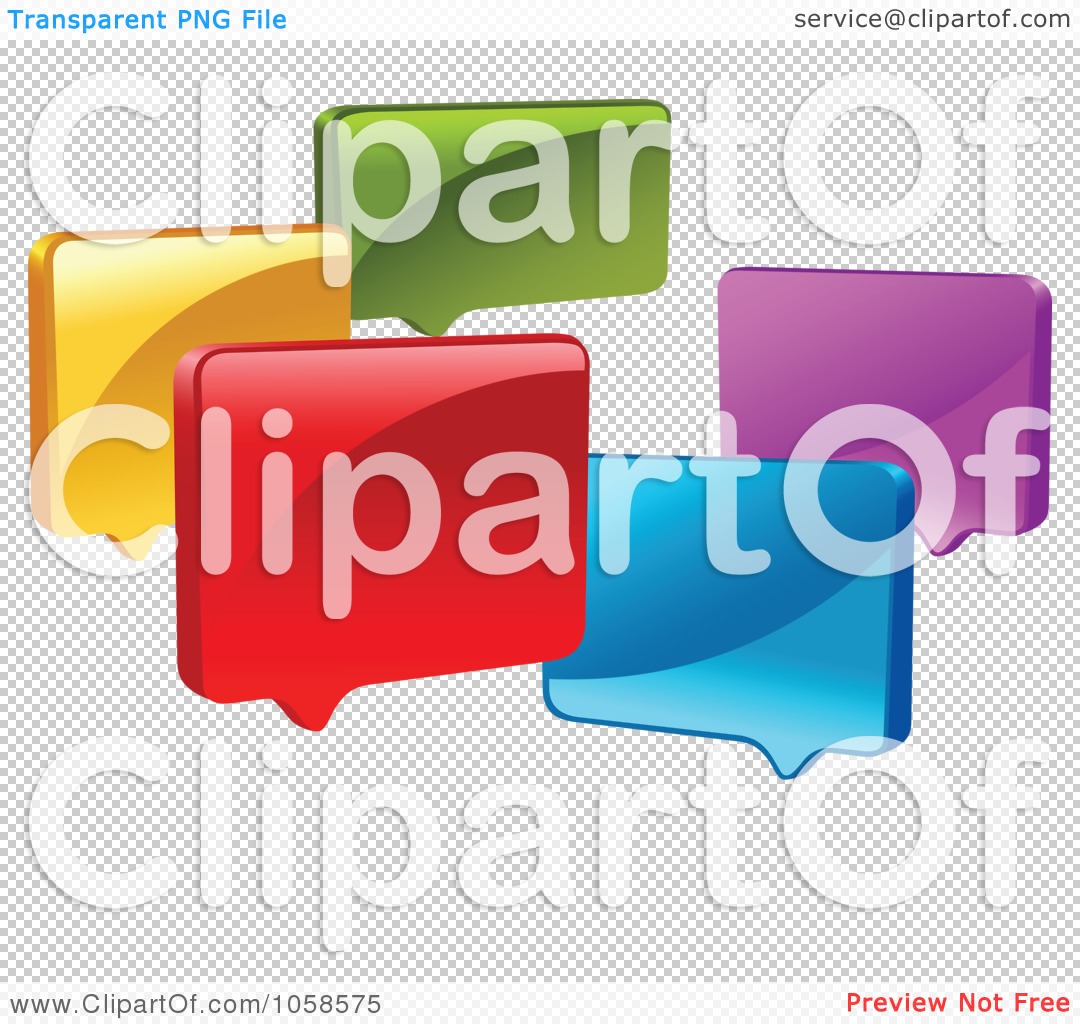 Free Vector Clip Art Illustration Of A Group Of Colorful 3d Live
