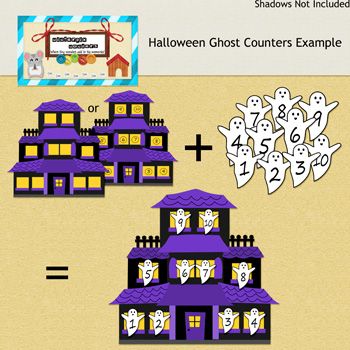 Ghost Counters Clipart    Haunted House Clipart