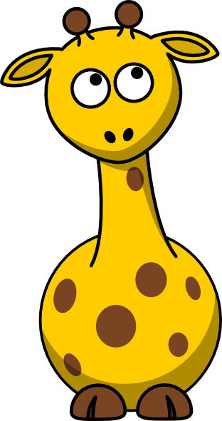 Giraffe Look Up Clip Art At Clker Com   Vector Clip Art Online    