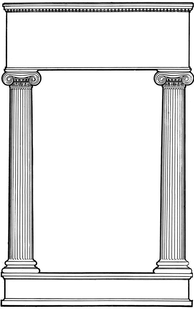 Ionic Columns   Clipart Etc