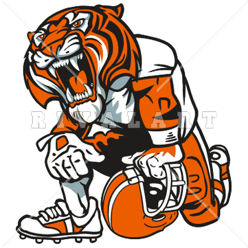 Mascot Clipart Image Of A Cool Football Tiger In Color Http   Www