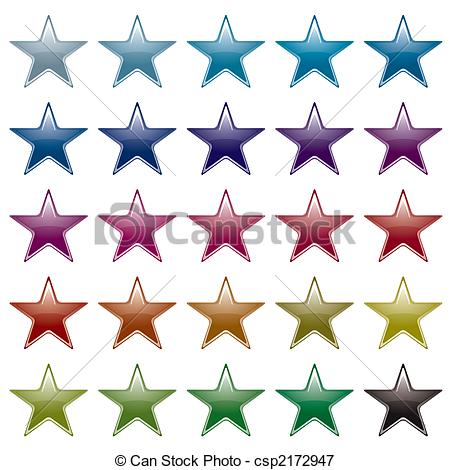 Stock Illustrations Of Star Rainbow Variation   Collection Of Many