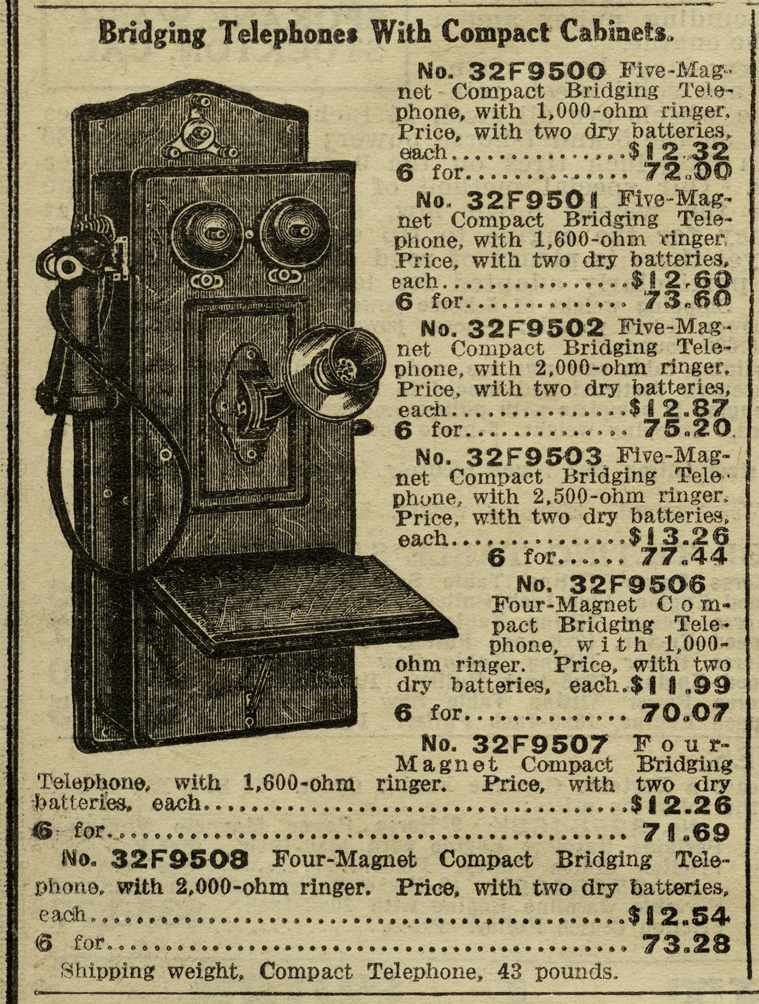 This Antique Telephone Listing Is From The 1916 Sears Roebuck And Co