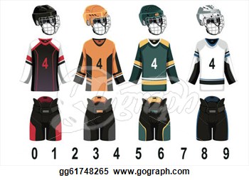 Vector Illustration Of Ice Hockey Jersey  Stock Clipart Gg61748265
